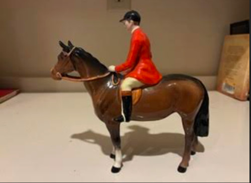 Beswick horse huntsman - horse, on
