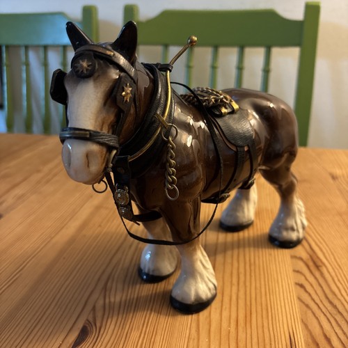 Ceramic cart horse - ceramic,