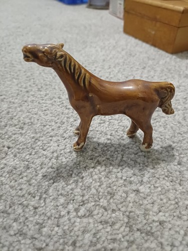 Vintage minature brown - minature, glazed