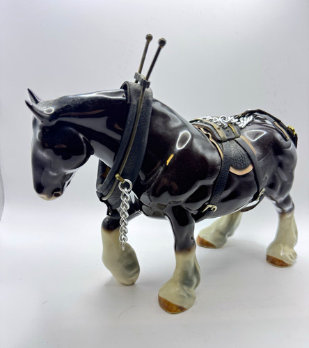 Vintage ceramic shire - ceramic, horse