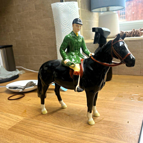 Rare black horse and - black,