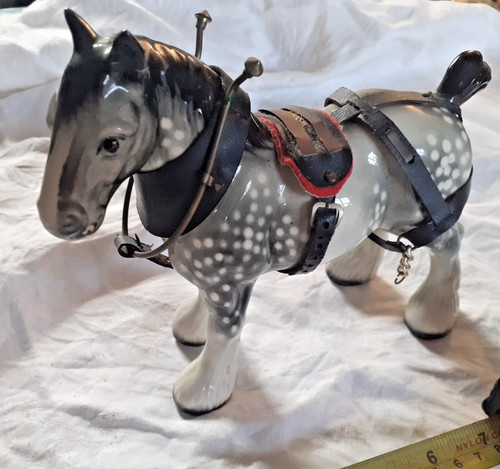 Shire horse dappled - , grey