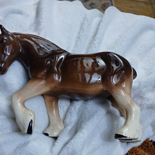 Brown white ceramic pottery - brown,