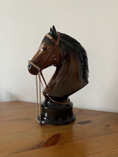 Vintage ceramic horse head - vintage,