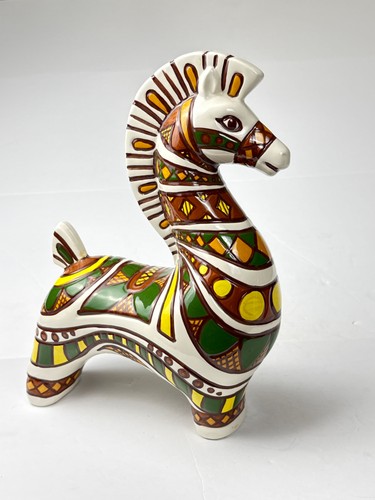 Vtg ukrainian pottery horse - pottery,