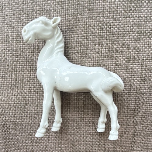 Small white china horse - white,